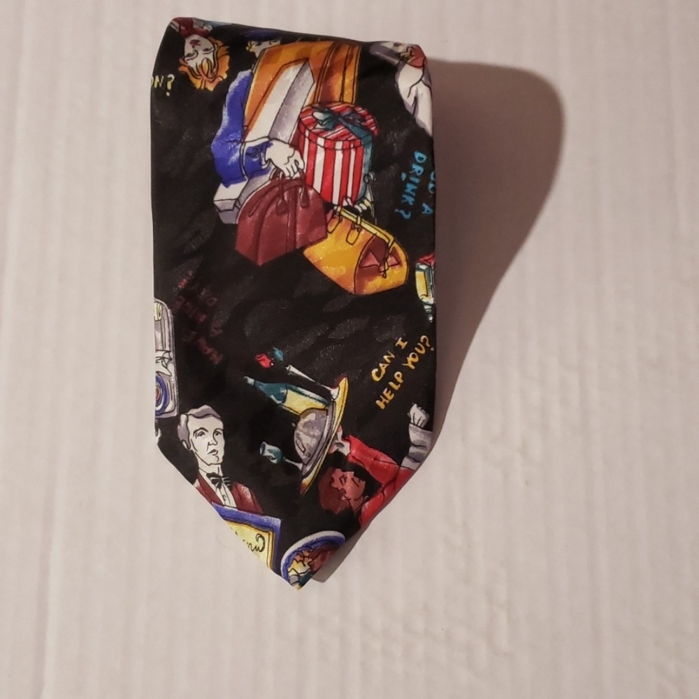 Nicole Miller Silk Tie Restaurant Cook Server
